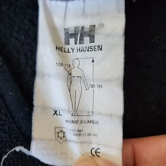 Helly Hansen Utility Fleece Vest Mens Size XL Black Zip Pockets Outdoor Hiking - Picture 7 of 8